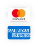 Logos von Mastercard und American Express